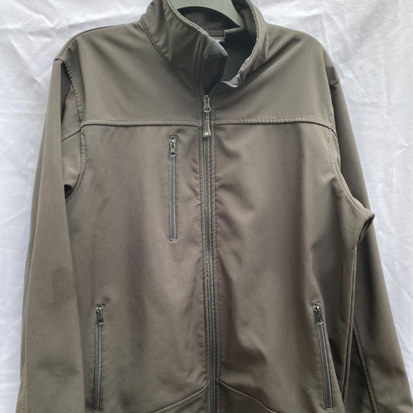 Mossi Men's Jacket Beige Khaki Sz M Pockets Zip Windbreaker Coat Outdoors - Picture 1 of 8